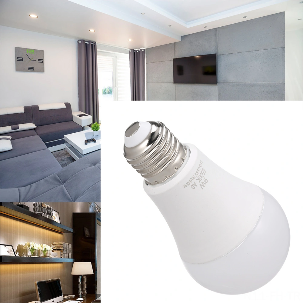 Folinda 12w Led A Ampülü, 6500k Beyaz Işık, 15 Led, E26/e27, Ac160-265v, Plastik-alüminyum, Ev & Ticari Aydınlatma