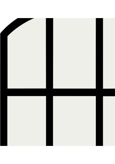 Suntek Kemerli Bölmesi Ayna Taklit Aynası Izgara Duvar Siyah