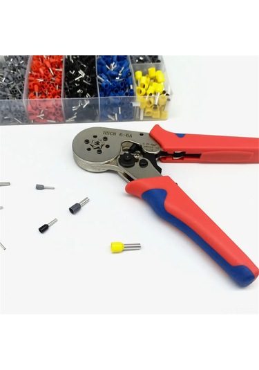 Tenfowee "profesyonel 0.25-6mm Hsc8 6-6a Kablo Pense Seti + 1900 Adet Konektör" Hsc8 6-6a+1900