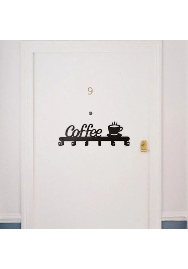 Tongxida Bosphorusboutique Tutucu Sondaj Şekli Metal Raf, Leezsing Kancası, Çivisiz Askılı 5 Fincanlık Kahve Depolama Montajı Diğer