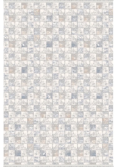 Woolen Halı Rustik Akrilik Halı 3213 Bej Renkli