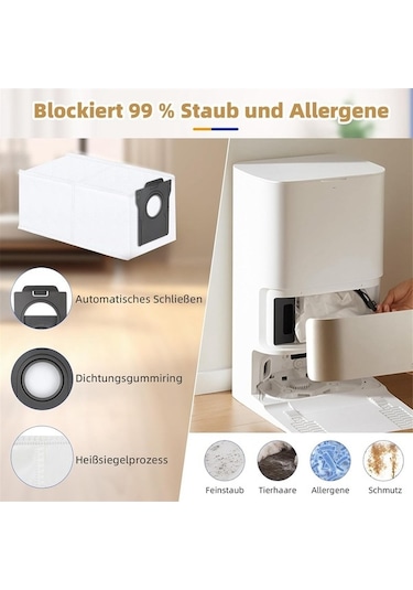 Flybuy Dreame L10s Pro Filtre Bezi Toz Torbaları Seti Isı Fırça Yanı Yedek Parça