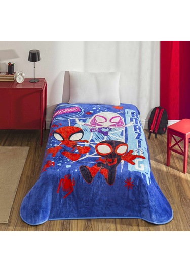 Lisanslı Spidey Team Tek Kişilik Battaniye 000000001000051504 Çok Renkli