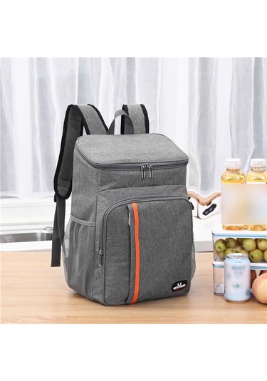 Youtek 18l Termal Sırt Çantası - Yaz Kış Yiyecek Ve İçeceklerinizi Taze Tutar Siyah