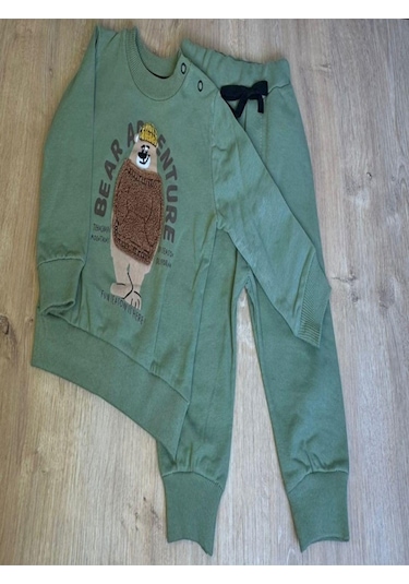 2'li Bebek Çocuk 2 İplik Takım-719 Yeşil