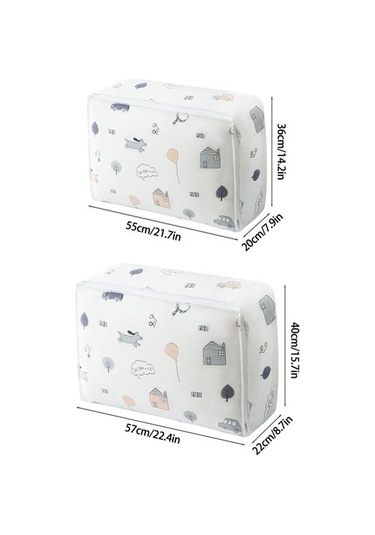 Unimarket Giysi Saklama Büyük Katlanabilir Giysi Organizatör Kutuları Katlanabilir Battaniye Saklama Yorgan Battaniye Oturma Odası Yatak Takımları Kulplu Ve Çift Fermuarlı 6xahns