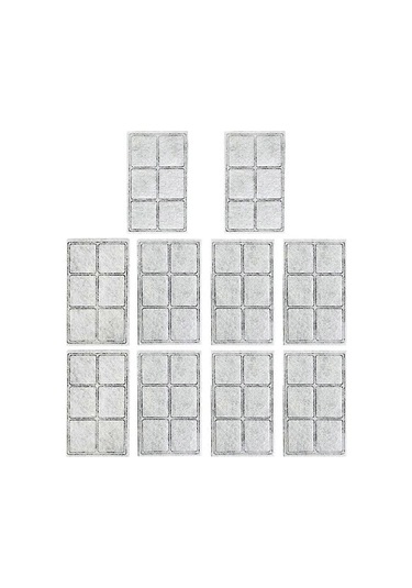 Otomatik Evcil Hayvan Çeşmesi, Kedi Su Çeşmesi, Köpek Su Sebili İçin 10 Adet Evcil Hayvan Çeşmesi Yedek Filtresi