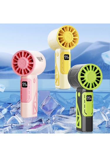 Vkemall Taşınabilir Şarjlı El Fanı - 12m/s Hız, 4000mah Pil, 5 Renk Seçeneği
