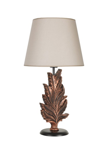 Qdec Modern Dizayn Yaprak Abajur Bakır Bej Diğer