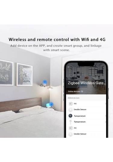 Vkemall Tuya/zigbee/bluetooth Çoklu Modlu Akıllı Ev Ağı Geçidi, 50 Cihaz Bağlantısı İle Uzaktan Kontrol