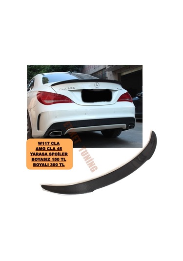 Mercedes W117 Cla Yarasa Spoiler Fiber Astarsız Boyasız