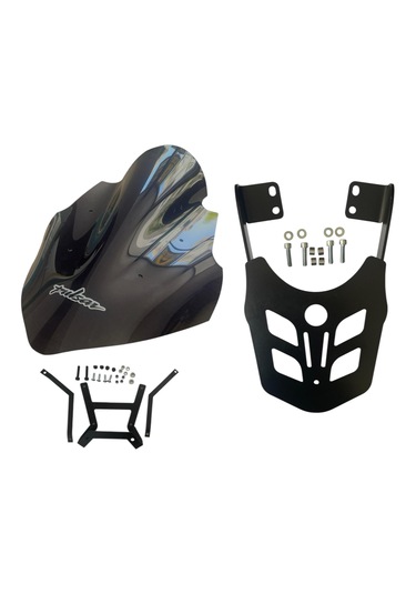 Bajaj Pulsar Ns200 2011-24 Siperlik Camı- Çanta Demiri (2 MM) Takımı