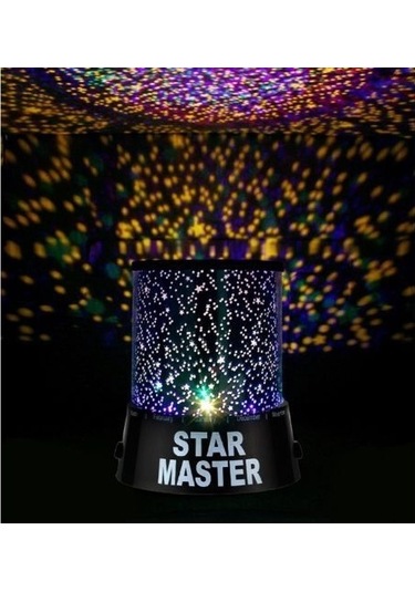 Duvara Işık Yıldız Yansıtan Star Master Gece Lambası-9088004307654 Çok Renkli