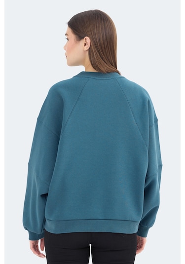 Slazenger Vıa 2 Li Set Kadın Sweatshırt Petrol - Gül