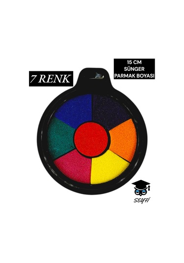 15 Cm Sünger Parmak Boyası Baskı Boyası