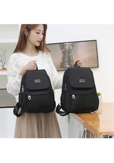 Luckydog Kırmızı Sırt Çantası Rahat Moda Kadın Yaz Yeni Öğrenci Seyahat Sırt Çantası Kadın Oxford Bez Çanta 28cm 12cm 38cm Kı Kırmızı