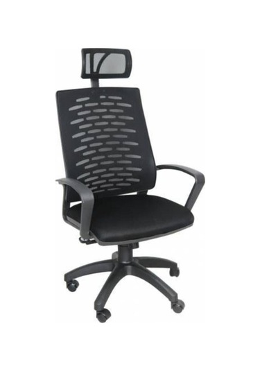 Berlin Fileli Joy Müdür Koltuğu Siyah