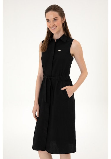 U.s. Polo Assn. Kadın Siyah Elbise Dokuma 50306605-vr046 Siyah