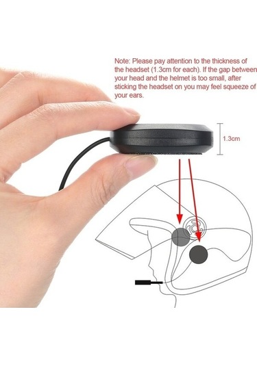 Jokmae Motosiklet Kulaklığı: Kask İçin Edr Bluetooth 5.0 + Sj