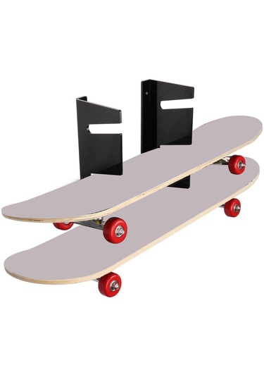 Dolıty Kaykaycılar Için Kaykay Duvara Montaj Vitrin Siyah Siyah