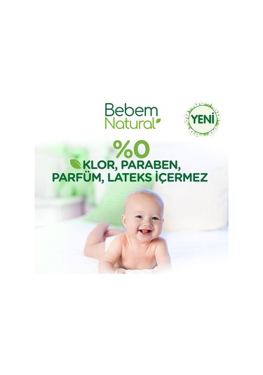 Bebem Natural Bebek Bezi 1 Beden Yenidoğan Avantajlı Paket 160 Adet