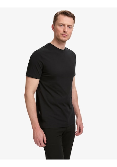Pierre Cardin Erkek Siyah Tişört Basic 50325307-vr046