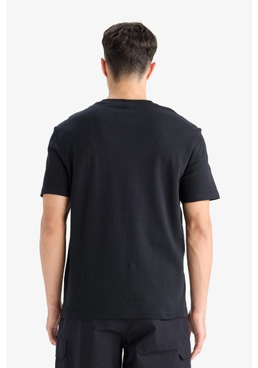 Defacto Regular Fit Bisiklet Yaka Kısa Kollu Tişört E7961ax25aubk81 Siyah