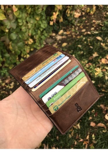 Guard Hakiki Deri Crazy Kahverengi Kartlık Çok Renkli