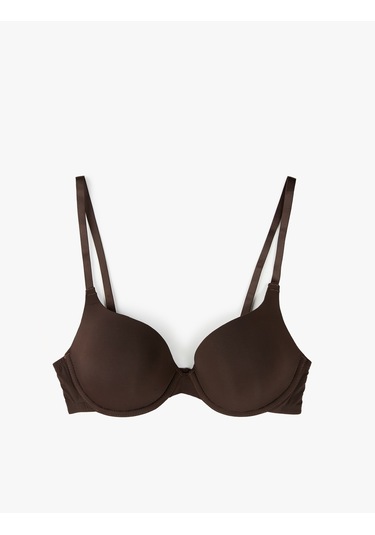 Koton Rahat Kalıp Desteksiz Balenli Sütyen Kahverengi 6wlk10009mk Kahve