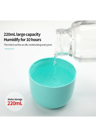 Vkemall Usb Şarjlı Led Işıklı Ev/araç İkili Kullanım Lüftü Nemlendirici Aromatik Yağ Spreyleyici Yeşil Kutulu Paket