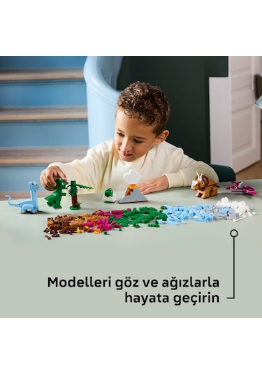 LEGO® Classic Yaratıcı Dinozorlar 11041 - 5 Yaş ve Üzeri Çocuklar için Hayal Gücünü Geliştiren Yaratıcı Oyuncak Yapım Seti (450 Parça)