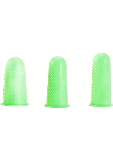 3 Parça Set Isıya Dayanıklı Silikon Parmak Koruyucuları - Yeşil