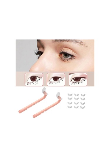 Dolıty 2 Parça Eyeliner Şablonları Kaş Kalemi Yeni Pembe Pembe