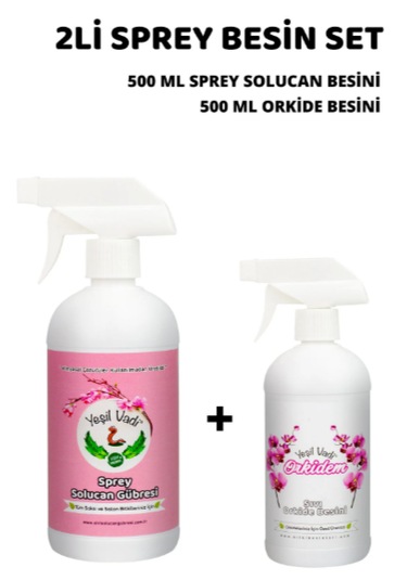 Çiçek Besini Ve Orkide Besinli Sprey Besin Seti 2