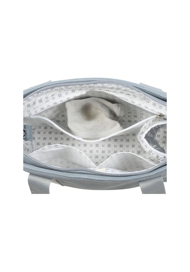 Walking Mum Eco Mum Crossbody Bakım Çantası Cloud Açık Gri