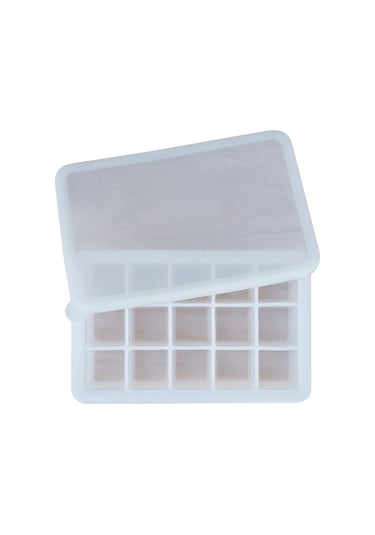 Xiyyadms 15 Izgara Silikon Buzluk Kalıbı, Çıkarılabilir Kapaklı, Kolay Buz Çıkarımı, Yiyecek Dereceli Materyal, Ev Ve Restoran Kullanıma Uygun Çok Renkli