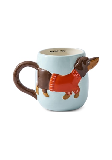 Aryıldız Aryıldz Cozy Köpek Figürlü Kupa 500ml Turuncu - Kırmızı
