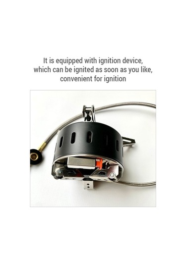 Dancemonkey Kamp Gazlı Ocak 8500w 3 Brülör Sırt Çantası Ocak Katlanabilir Bütan Ocak Kamp Sobası Gümüş Gümüş