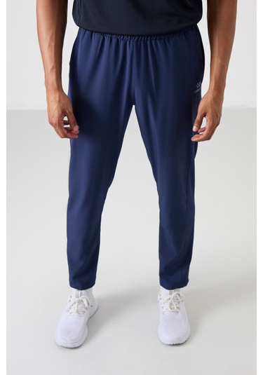 Tommy Life İndigo Polyester İnce Yumuşak Comfort Fit Erkek Eşofman Alt - 82119 İndigo