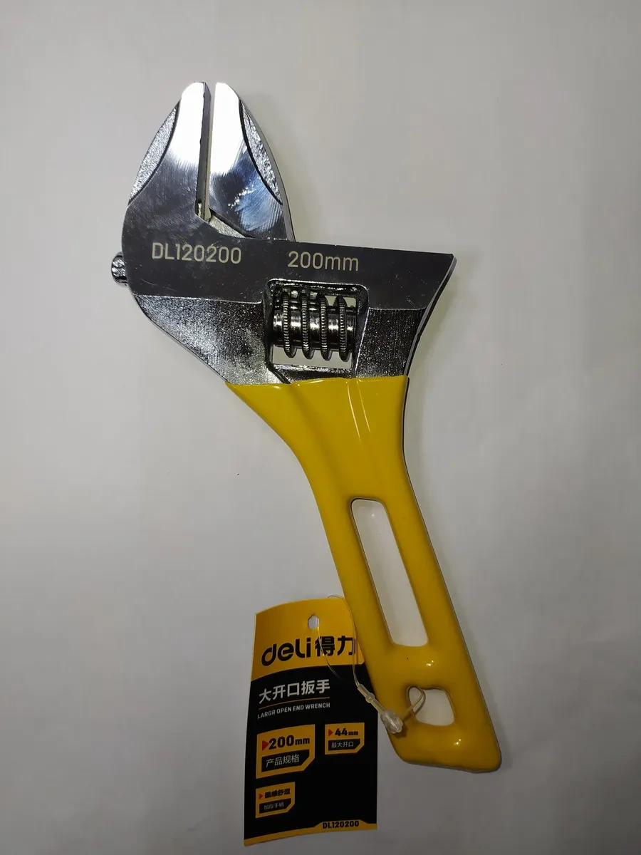 Delitools 0-44mm, 200mm Artırılmış Ağızlı Ayarlı Kompaktan Açılıp Kapanan Anahtar 34391833