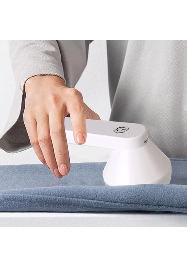 Elektrikli Tüy Alma Makinesi, Usb Şarjlı, Kazak Tıraş Makinesi Beyaz