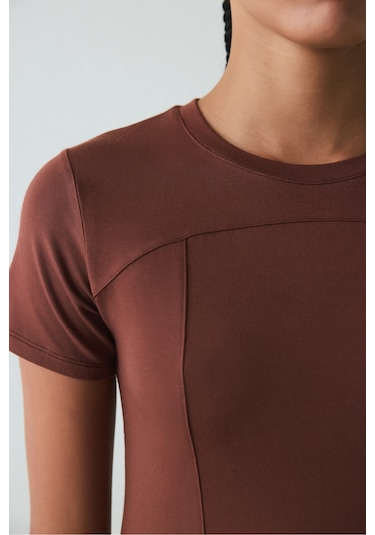 Penti Kapuçino Bisiklet Yaka Slim Fit Modal Baby Tee Tişört