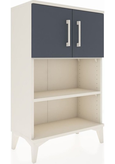 Arges Komodin 2 Raflı 2 Kapaklı 60x30x96 Aytaşı-antrasit Aytaşı