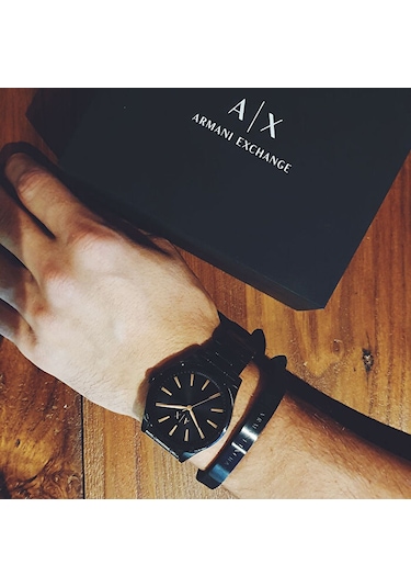 Armani Exchange Ax7102 Erkek Set Kol Saati Ve Bileklik