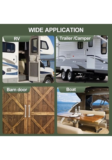 Willowhaven 1 Adet 110db Yüksek Sesli Taşınabilir Beyaz Kapı Güvenlik Alarmı, Ev Karavan Kapı Koruma