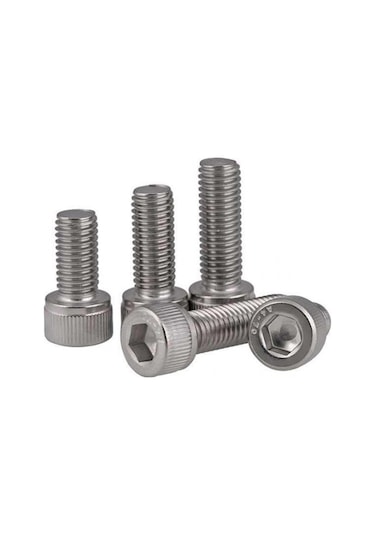 M2.5 x 4 MM M2.5X4 Paslanmaz Çelik Inox Silindir Başlı Imbus Alyan