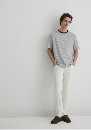 Mavi - Jake Mavi Black Ekru Jean Pantolon 0042288003 Ekru