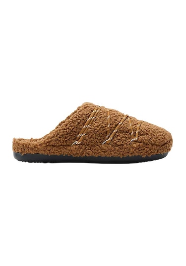 M008 Cognac Bot Erkek 80d2410040-m008 Moon Boot Mb Teddy Slıpper Cognac Kırmızı