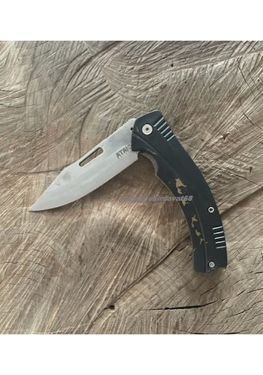 Atak Çelik Cep Çakısı Kamp Çakısı Avcı Bıçagı Emniyetli Cep Bıçak 23cm Siyah