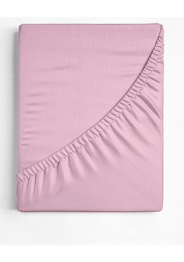Çift Kişilik Penye Lastikli Çarşaf Pembe 160x200